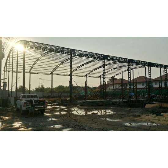 โครงหลังคา cellular beam บริษัทก่อสร้าง cellular beam  รับงานติดตั้งงานโครงสร้างเหล็ก  โครงหลังคา cellular beam  Cellular Beam ราคา  การออกแบบ cellular beam 